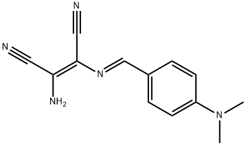 (Z)-2-amino-3-({(E)-[4-(dimethylamino)phenyl]methylidene}amino)-2-butenedinitrile 구조식 이미지