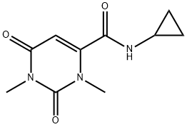 4-Pyrimidinecarboxamide, N-cyclopropyl-1,2,3,6-tetrahydro-1,3-dimethyl-2,6-dioxo- (9CI) Structure