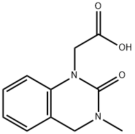 (3-methyl-2-oxo-3,4-dihydroquinazolin-1(2H)-yl)acetic acid(SALTDATA: FREE) Structure