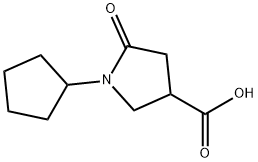 1-CYCLOPENTYL-5-OXOPYRROLIDINE-3-CARBOXYLIC ACID Structure