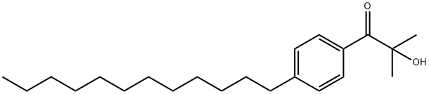 1-(4-dodecylphenyl)-2-hydroxy-2-methylpropan-1-one 구조식 이미지