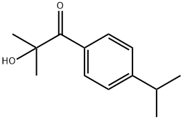 2-하이드록시-2-메틸-1-[4-(1-메틸에틸)페닐]-1-프로파논 구조식 이미지