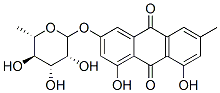 3-[(6-deoxy-L-mannopyranosyl)oxy]-1,8-dihydroxy-6-methylanthraquinone Structure