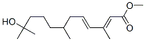 (2E,4E)-11-Hydroxy-3,7,11-trimethyl-2,4-dodecadienoic acid methyl ester Structure