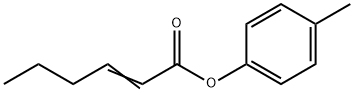 2-Hexenoic acid 4-methylphenyl ester Structure