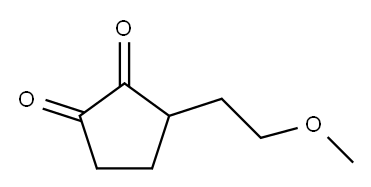 3-(2-Methoxyethyl)cyclopentane-1,2-dione 구조식 이미지
