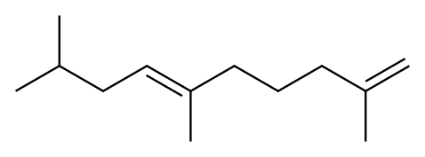 (6E)-2,6,9-Trimethyl-1,6-decadiene 구조식 이미지
