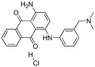 1-amino-4-[[3-[(dimethylamino)methyl]phenyl]amino]anthraquinone, monohydrochloride  Structure