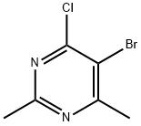 5-브로모-4-클로로-2,6-디메틸피리미딘 구조식 이미지