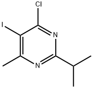 4-Chloro-5-iodo-2-isopropyl-6-methylpyrimidine 구조식 이미지
