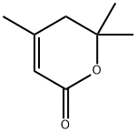 4,6,6-Trimethyl-5,6-dihydro-2H-pyran-2-one 구조식 이미지