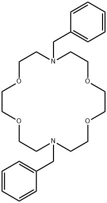N,N'-DIBENZYL-1,4,10,13-TETRAOXA-7,16-DIAZACYCLOOCTADECANE 구조식 이미지