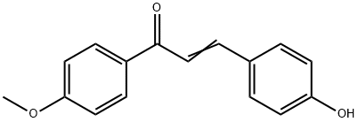 4-HYDROXY-4'-METHOXYCHALCONE 구조식 이미지