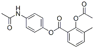 4-(acetylamino)phenyl 3-methyl-o-acetylsalicylate Structure