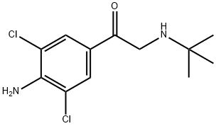 4-아미노-알파-tert-부틸아민-3,5-디클로로아세토페논 구조식 이미지
