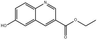 6-Hydroxyquinoline-3-carboxylic acid ethyl ester 구조식 이미지