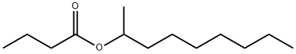 Butanoic acid, 1-methyloctyl ester 구조식 이미지