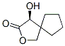 2-Oxaspiro[4.4]nonan-3-one, 4-hydroxy-, (4S)- (9CI) 구조식 이미지