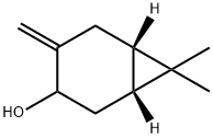 Bicyclo[4.1.0]heptan-3-ol, 7,7-dimethyl-4-methylene-, (1R,6S)- (9CI) Structure