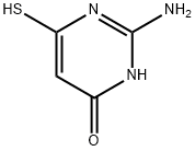 4(1H)-Pyrimidinone, 2-amino-6-mercapto- (9CI) 구조식 이미지