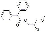 (2-chloro-3-methoxy-propyl) 2,2-diphenylacetate 구조식 이미지