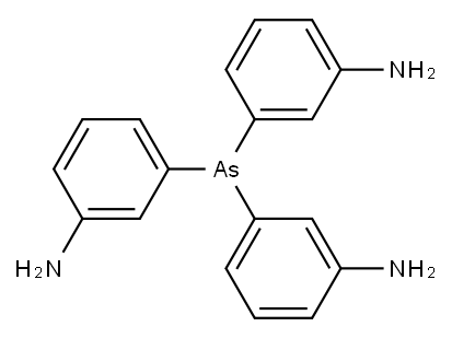 3-bis(3-aminophenyl)arsanylaniline 구조식 이미지