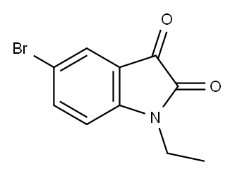 5-bromo-1-ethyl-1H-indole-2,3-dione Structure