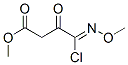 methyl 4-chloro-4-(methoxyimino)-3-oxobutyrate  Structure