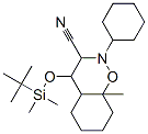 1,2-Benzoxazine-3-carbonitrile, 4-(t-butyldimethylsilyloxy)-2-cyclohex yl-8a-methylperhydro- Structure