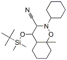 1,2-Benzoxazine-3-carbonitrile, 4-(t-butyldimethylsilyloxy)-2-cyclohex yl-8a-methylperhydro- 구조식 이미지