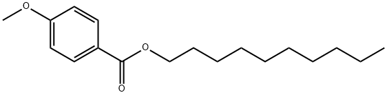 4-Methoxybenzoic acid decyl ester Structure