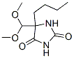5-부틸-5-(디메톡시메틸)이미다졸리딘-2,4-디온 구조식 이미지