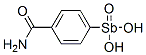 (4-carbamoylphenyl)stibonic acid Structure