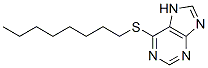 6-(Octylthio)-7H-purine Structure