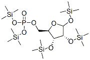1-O,2-O,3-O-Tris(trimethylsilyl)-D-ribofuranose 5-phosphoric acid bis(trimethylsilyl) ester Structure