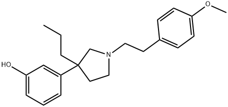 3-[1-(4-Methoxyphenethyl)-3-propyl-3-pyrrolidinyl]phenol Structure