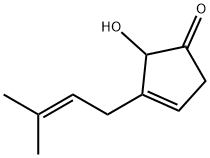 2-Hydroxy-3-(3-methyl-2-butenyl)-3-cyclopenten-1-one 구조식 이미지