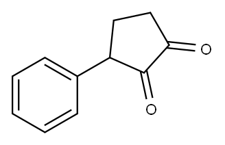 3-Phenylcyclopentane-1,2-dione Structure
