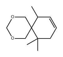 7,11,11-Trimethyl-2,4-dioxaspiro[5.5]undec-8-ene Structure