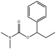 1-phenylpropyl N,N-dimethylcarbamate 구조식 이미지
