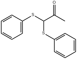 1,1-Bis(phenylthio)-2-propanone 구조식 이미지