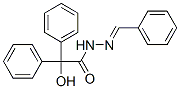 N-(benzylideneamino)-2-hydroxy-2,2-diphenyl-acetamide Structure