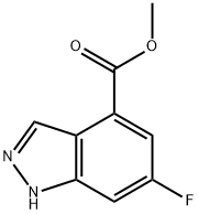 6-플루오로-4-인다졸탄산메틸에스테르 구조식 이미지