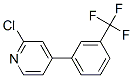 2-CHLORO-4-(3-TRIFLUOROMETHYLPHENYL)PYRIDINE Structure