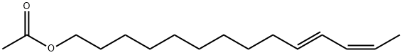 (10E,12Z)-10,12-Tetradecadien-1-ol acetate Structure