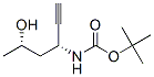 Carbamic acid, [(1R,3S)-1-ethynyl-3-hydroxybutyl]-, 1,1-dimethylethyl ester, 구조식 이미지