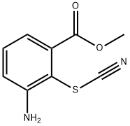 Benzoic acid, 3-amino-2-thiocyanato-, methyl ester (9CI) Structure