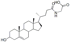 3-hydroxy-5-cholenoylglycine 구조식 이미지