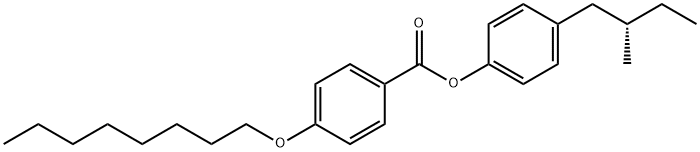 4-(2-methylbutyl)phenyl (S)-4-octyloxy)benzoate  Structure