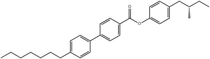 (S)-4-(2-methylbutyl)phenyl 4'-heptyl[1,1'-biphenyl]-4-carboxylate Structure